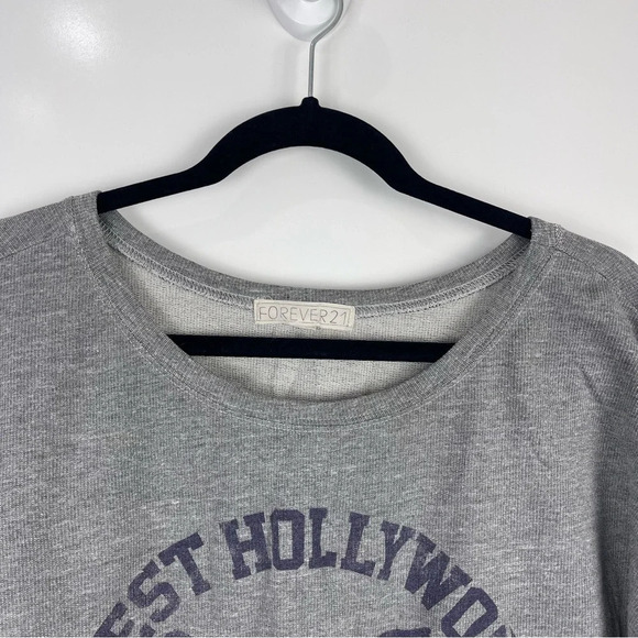 Forever 21 West Hollywood Athletics Long Sleeve Graphic Sweatshirt Size Medium - Picture 7 of 7